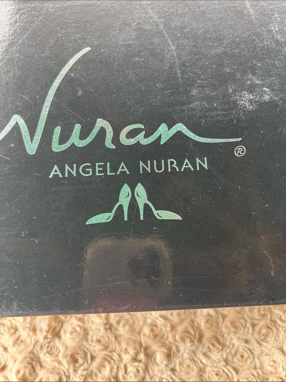 Women's Shoe Box - Black and Teal Branding